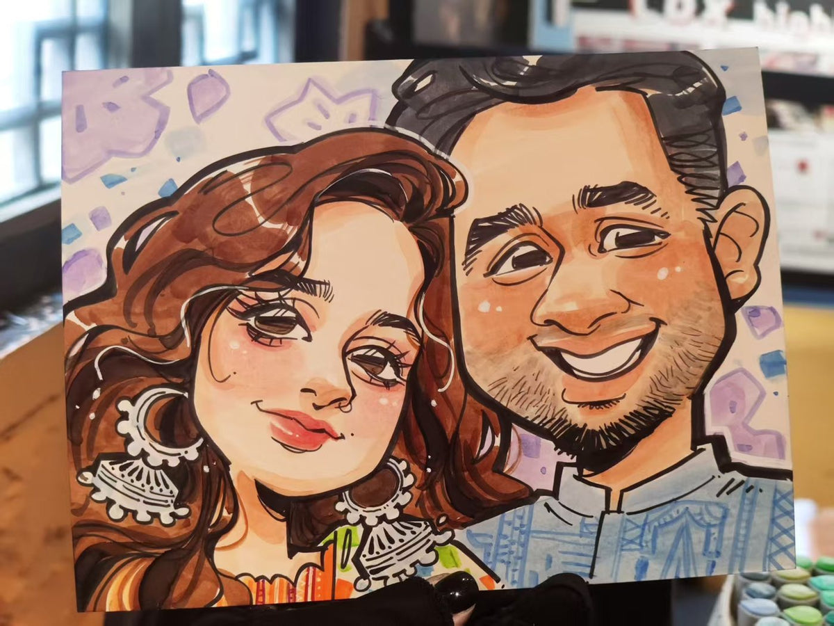 Drawn by a real artist, not an app