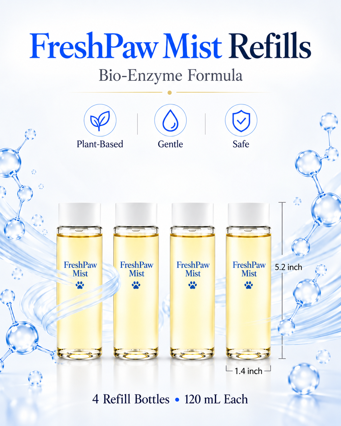 FreshPaw Mist™ – Cordless Nano Pet Odour Eliminator Kit