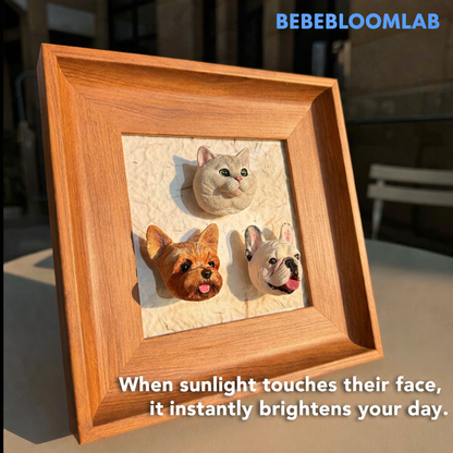Custom Pet Portrait Fridge Magnet - Hand Engraved