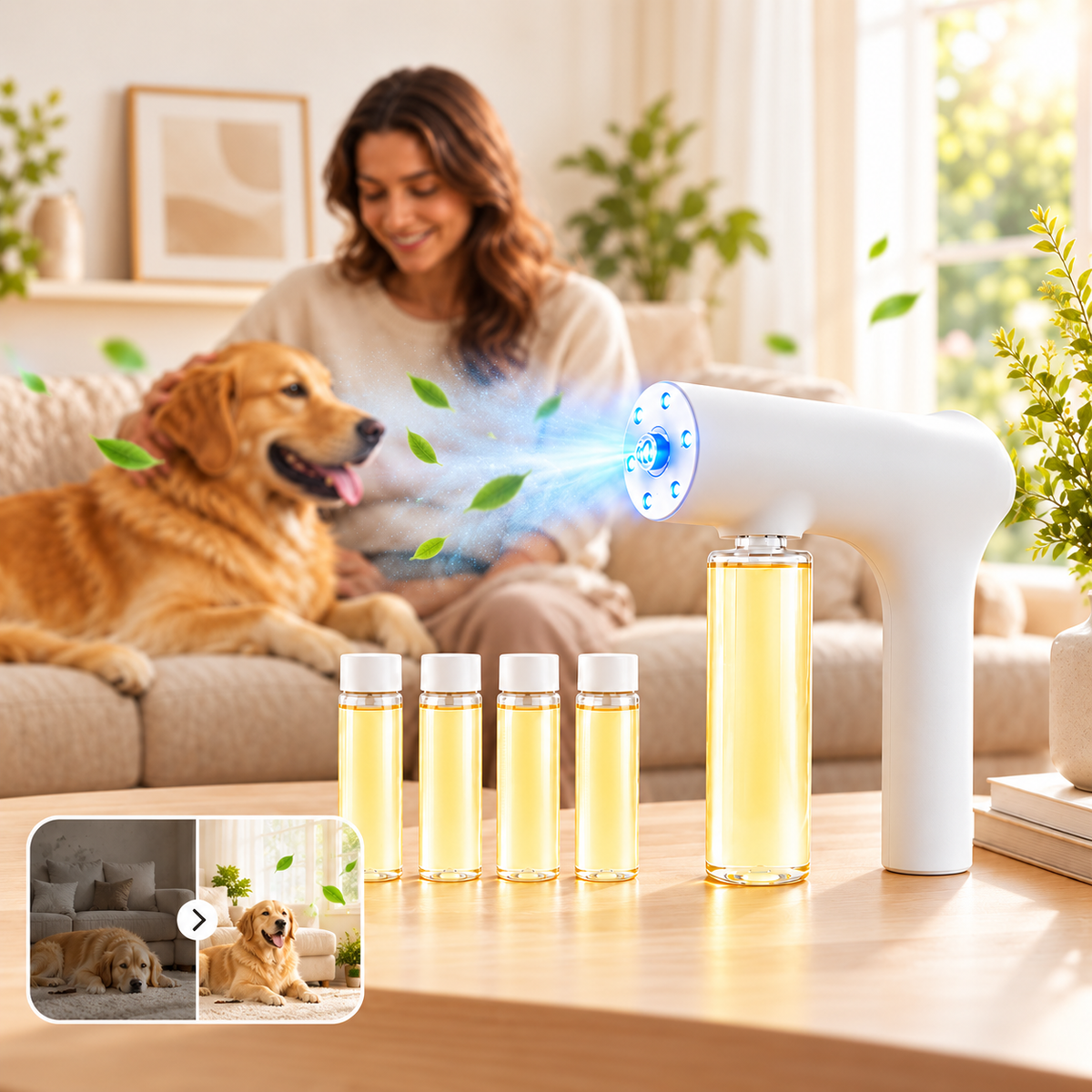 FreshPaw Mist™ – Cordless Nano Pet Odour Eliminator Kit