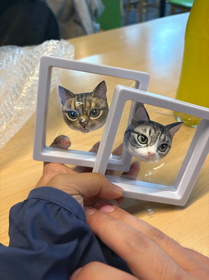 Custom Pet Portrait Fridge Magnet - Hand Engraved