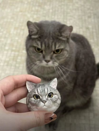 Custom Pet Portrait Fridge Magnet - Hand Engraved
