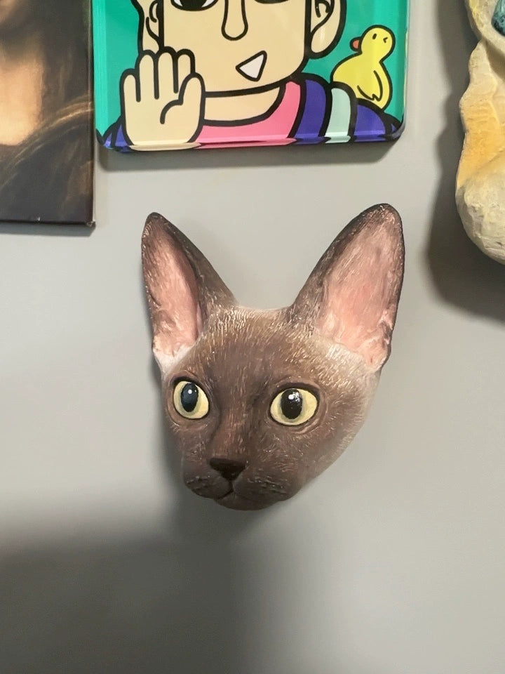 Custom Pet Portrait Fridge Magnet - Hand Engraved