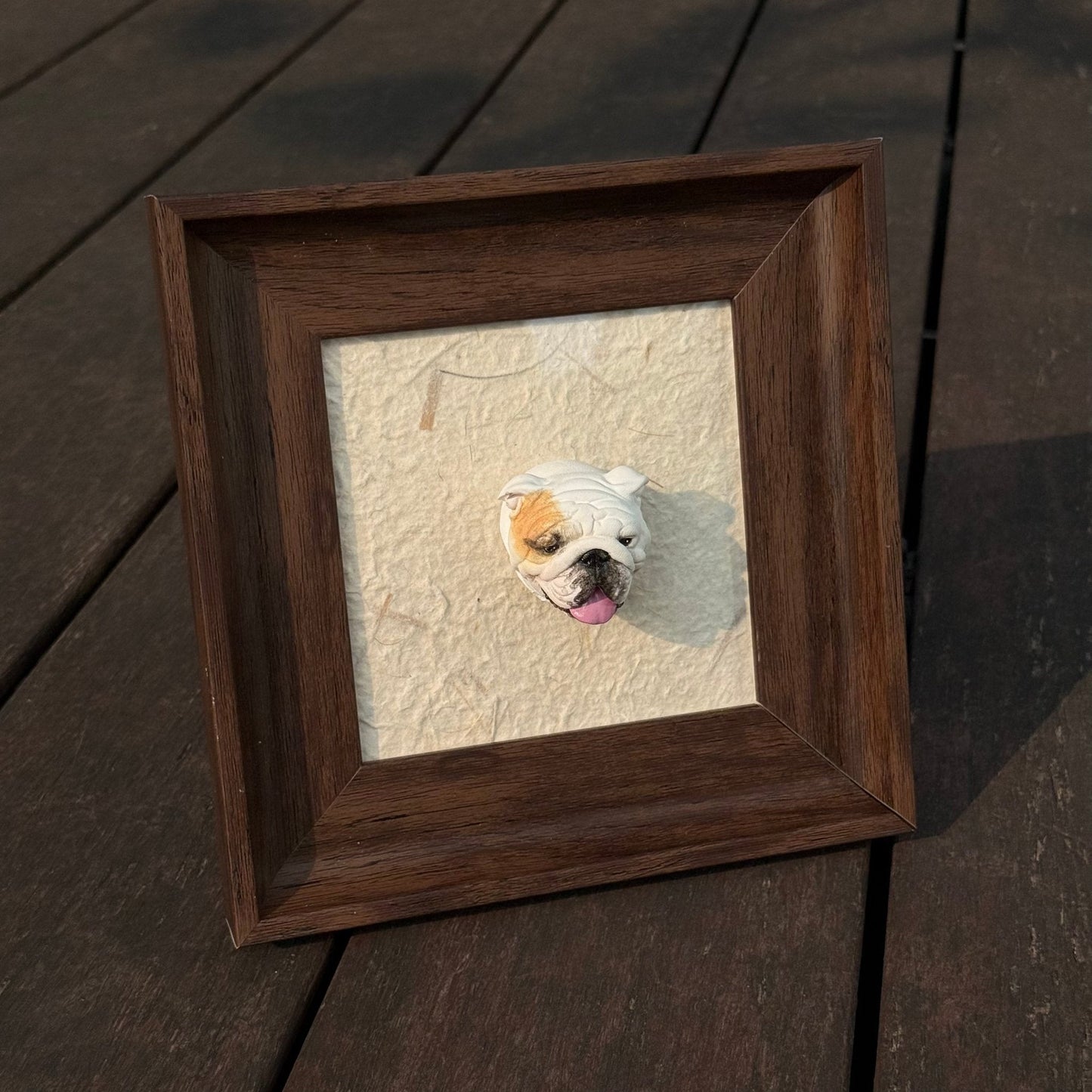 Magnetic Wooden Pet Display Frame – Place Your Pet Figurine Anywhere (No Tools Needed) (Figurine Not Included)