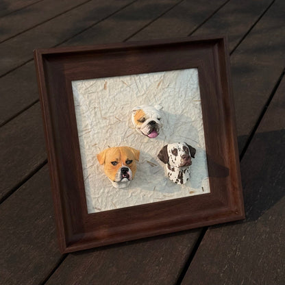 Magnetic Wooden Pet Display Frame – Place Your Pet Figurine Anywhere (No Tools Needed) (Figurine Not Included)