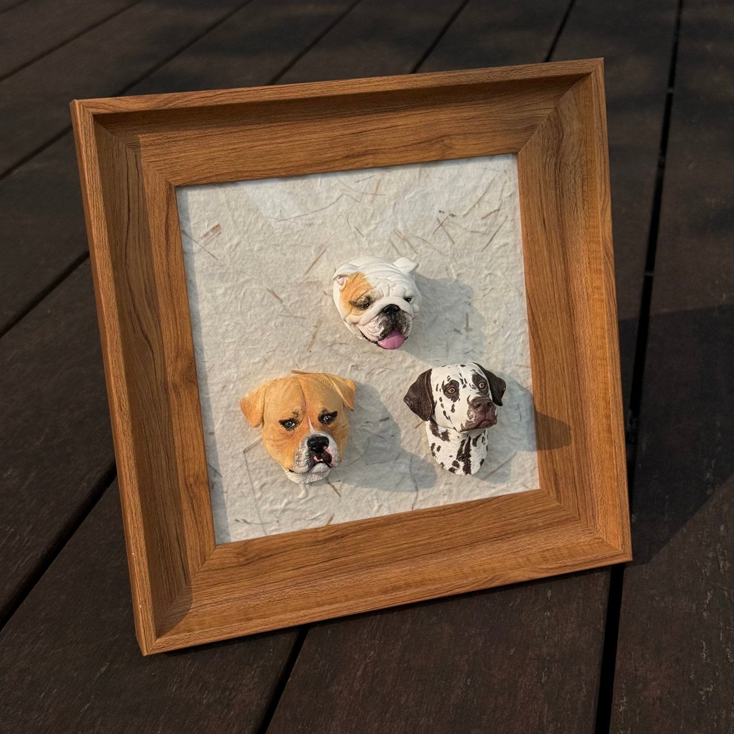 Magnetic Wooden Pet Display Frame – Place Your Pet Figurine Anywhere (No Tools Needed) (Figurine Not Included)