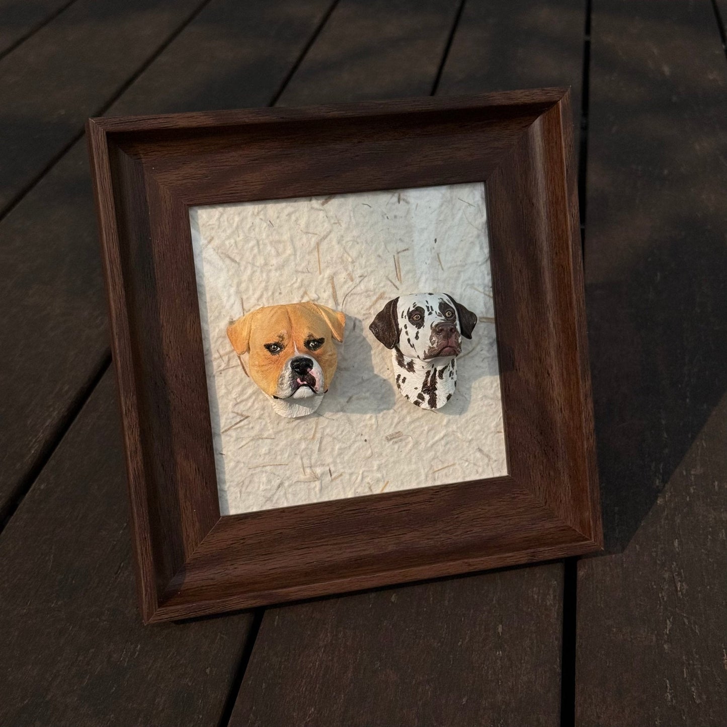 Magnetic Wooden Pet Display Frame – Place Your Pet Figurine Anywhere (No Tools Needed) (Figurine Not Included)