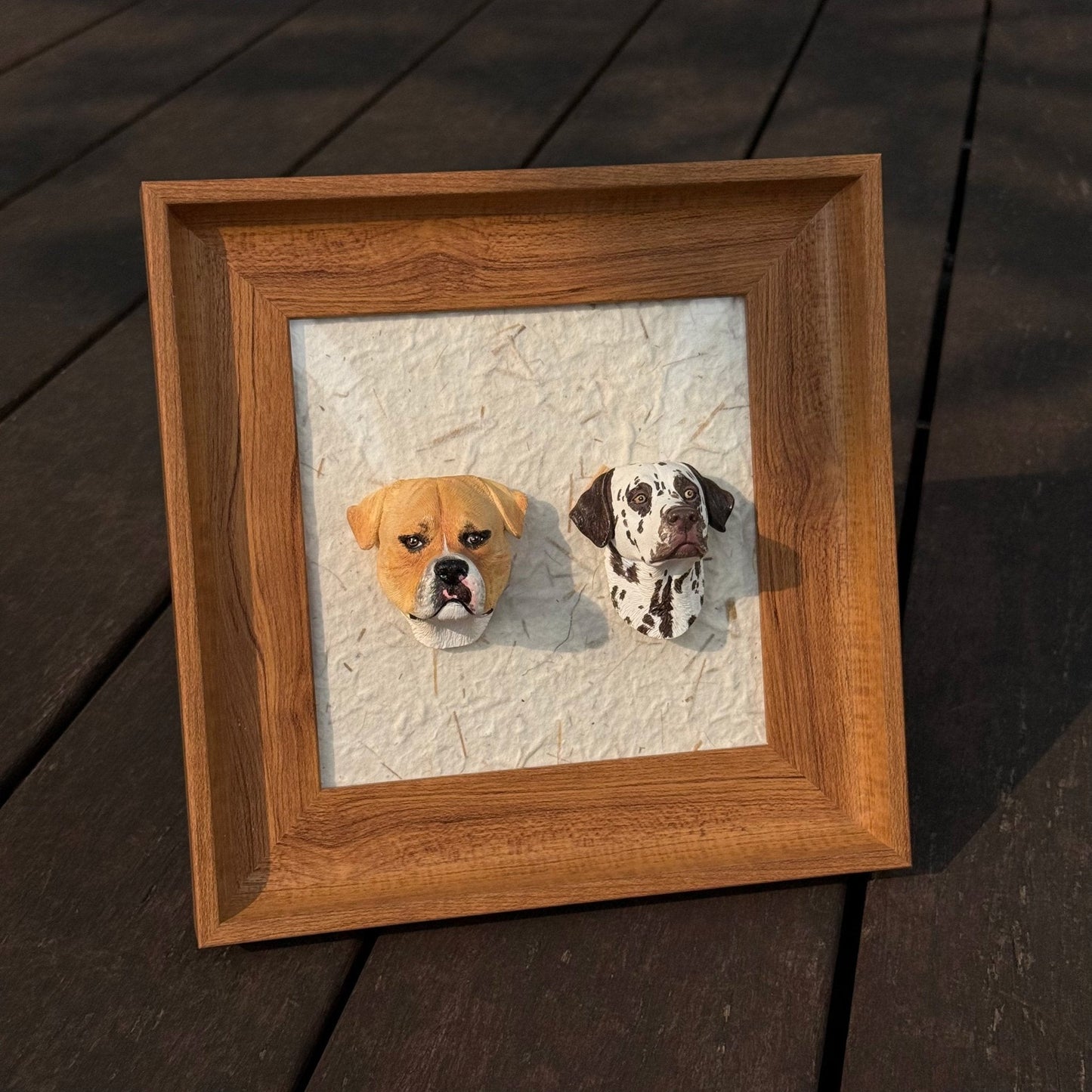 Magnetic Wooden Pet Display Frame – Place Your Pet Figurine Anywhere (No Tools Needed) (Figurine Not Included)