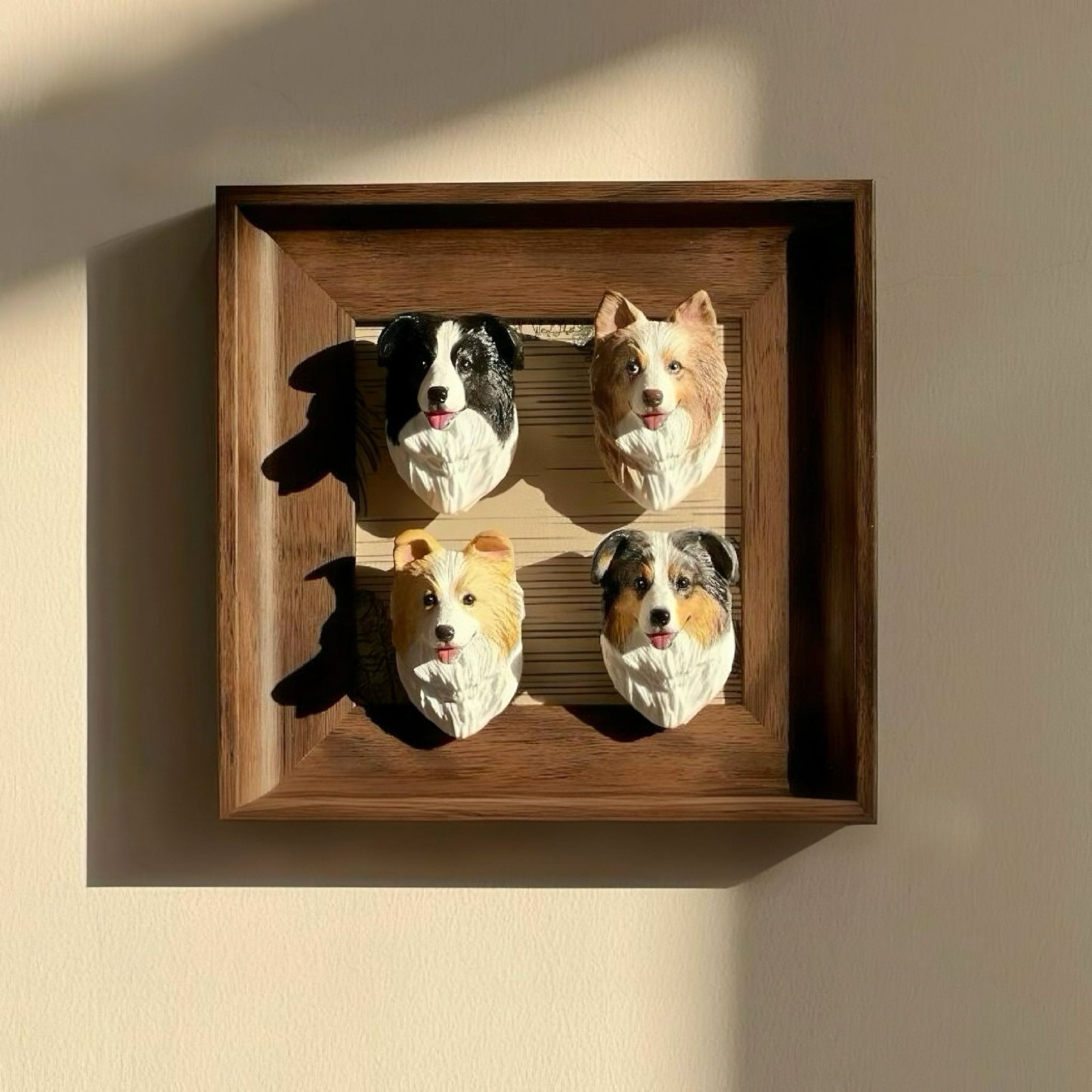 Custom Pet Portrait Fridge Magnet - Hand Engraved