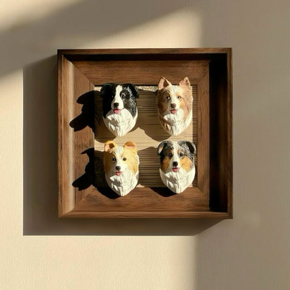 Custom Pet Portrait Fridge Magnet - Hand Engraved